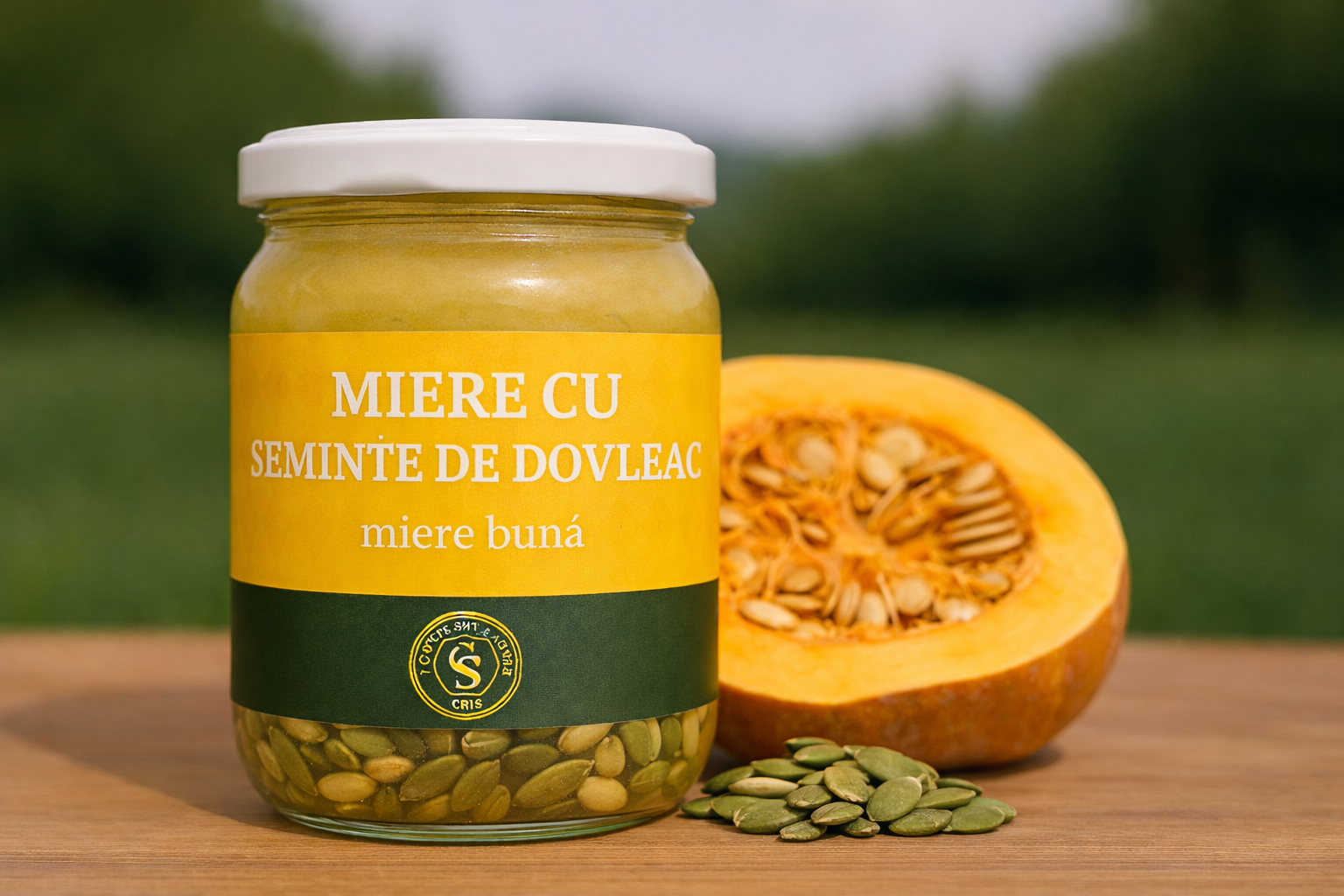 Miere cu Semințe de Dovleac