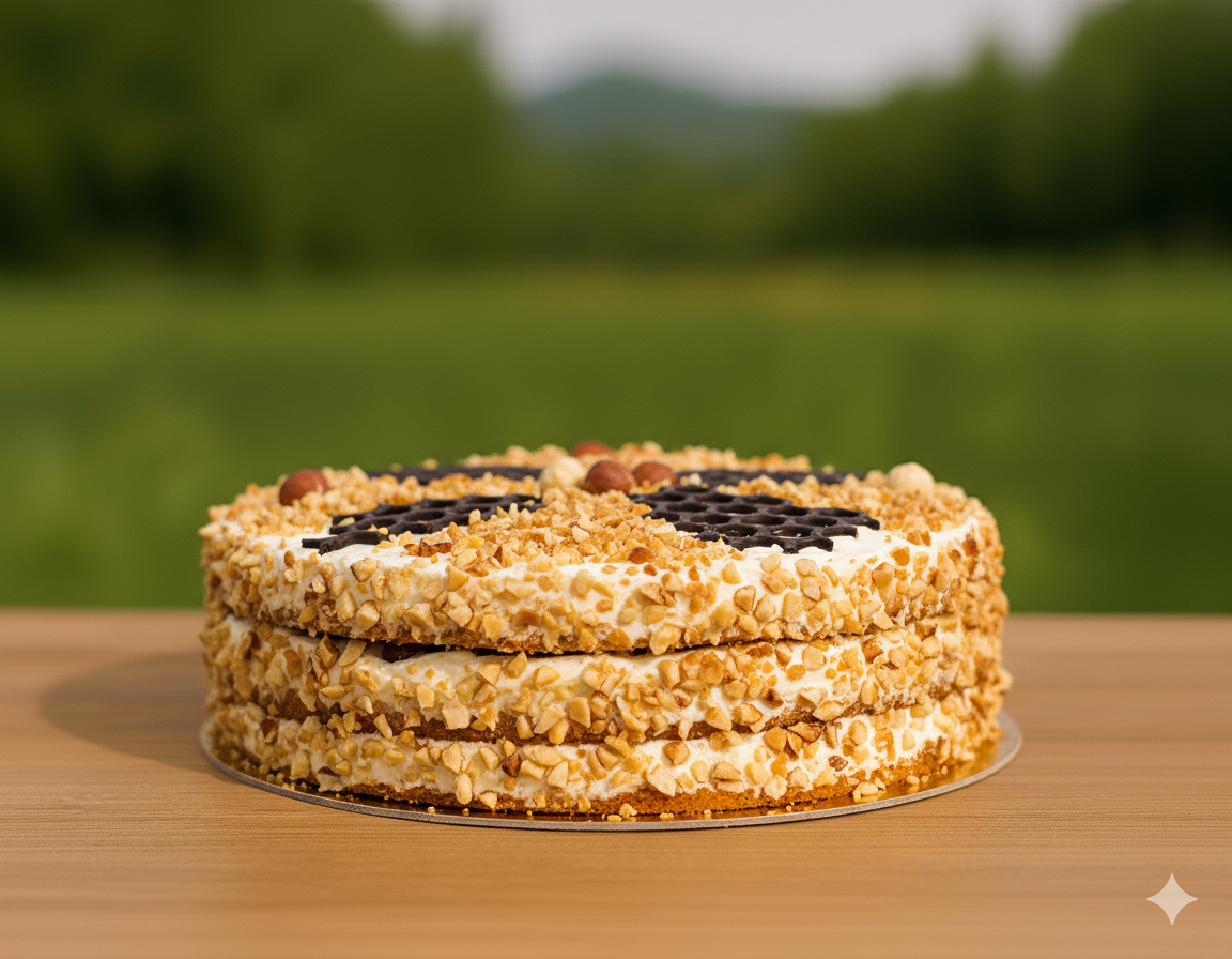 Tort cu miere și alune